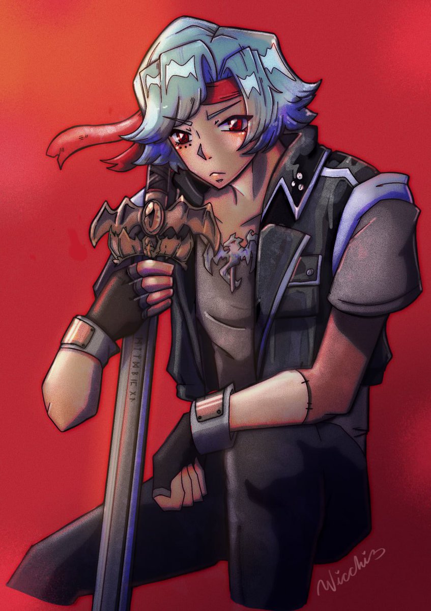 FrankeyDr's tweet image. 🗡️ Unleashing my inner 90s weeb with Baltander&apos;s Sword!
 Orphen is life and I&apos;m determined to finish it.

🎨 Artist: @wicchidraws

#ENVtubers #Vtubers  #docart 💊