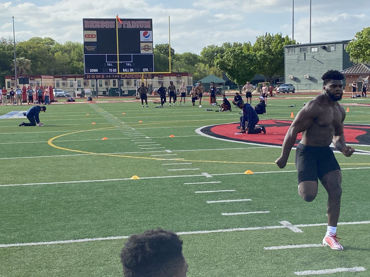 Chuck Miketinac (@maxsportssa) on Twitter photo Kelechi Anyalebechi runs a 4.55 at UIW’s Pro Day. And he jumped out of the gym too! Tonight at 945. <a href="/kelechi_an/">Kelechi Anyalebechi</a> Kelechi Anyalebechi runs a 4.55 at UIW’s Pro Day. And he jumped out of the gym too! Tonight at 945. <a href="/kelechi_an/">Kelechi Anyalebechi</a>