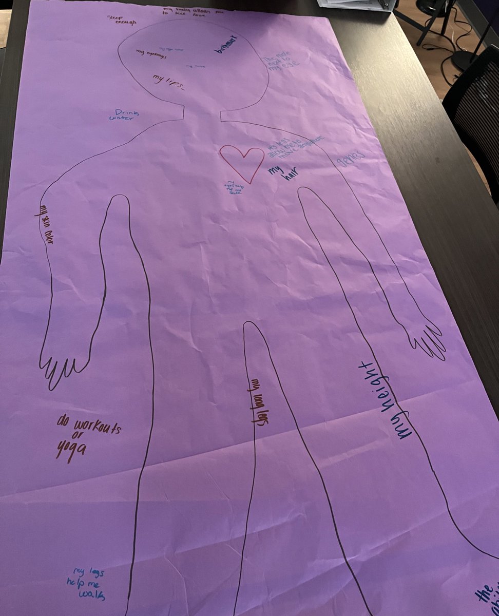 PHS_MentalWell's tweet photo. This week in group counseling involved self-reflection through creating positive affirmations and figuring out what makes us unique 💗 @ComalSSS @PieperHS https://t.co/pGbeJ4RKGu