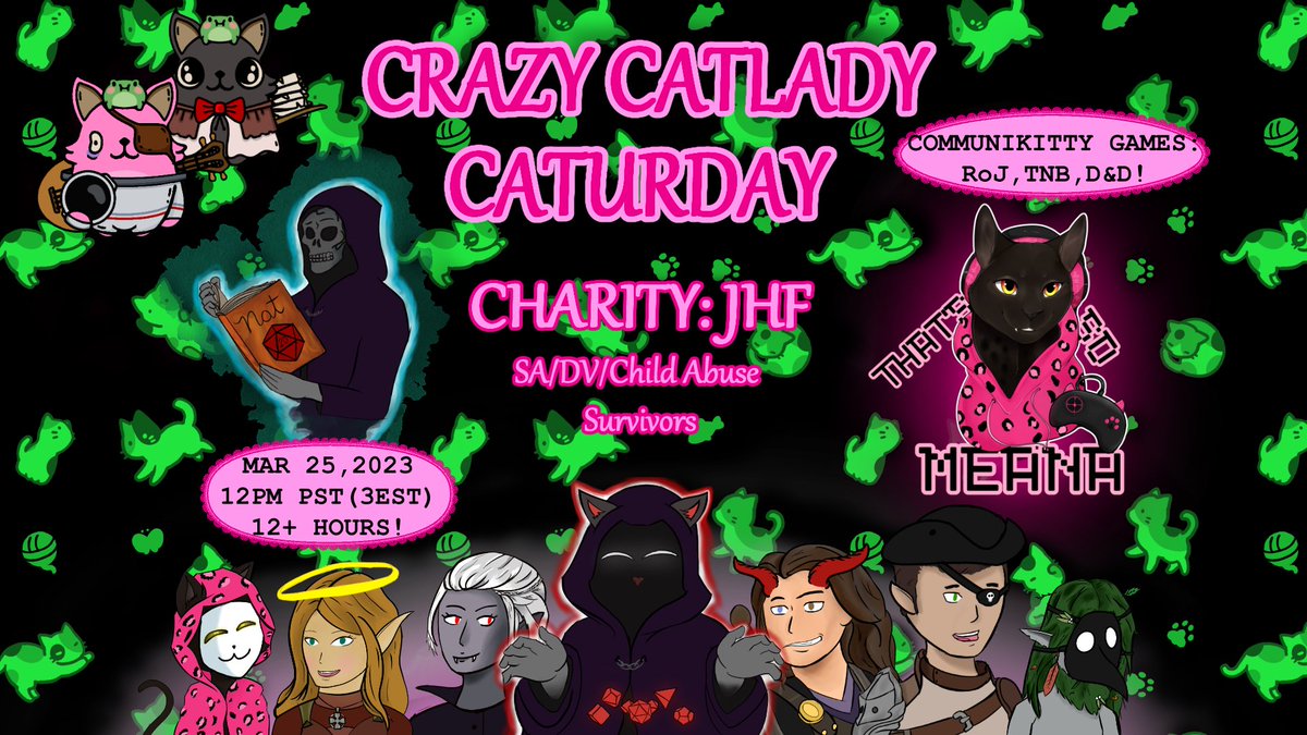 Going Green 4 March's Crazy CatLady Caturday 4 Charity! #Survivor

I tried 4 a color to go w/ both St. Patty's &amp; 420. :3

Games:
<a href="/playROJ/">Republic of Jungle</a> Republic of Jungle
@Friendly_Pixel Sus Bunnies
@PlateUpGame
Pummel Party &amp; MOAR

@EnjoyJavy for Matcha Latte &amp; Irish Cream recipes!
#EnjoyJavy