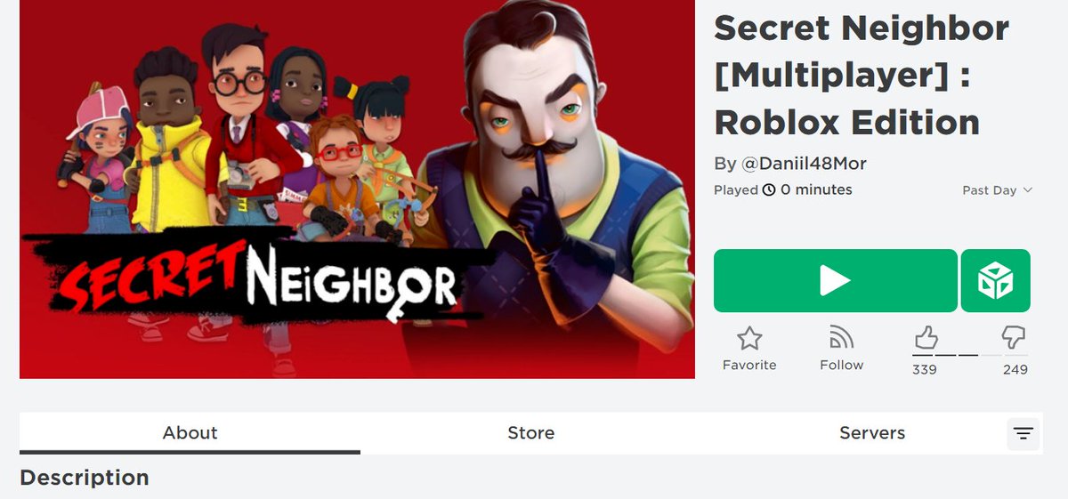 RoGameNews's tweet photo. ROBLOX used "Secret Neighbor" by "TINYBUILD GAMES" in there "Roblox Game Fund" showcase video but has terminated the owners account.
#RobloxDevs #RobloxDev #Roblox #RobloxGameFund https://t.co/r8sbQHP69y