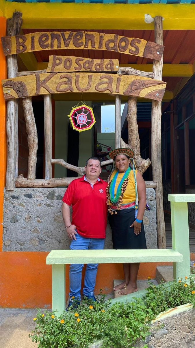 wjrodriguez07's tweet photo. 💢 Tuve la fortuna de acompañar a nuestra Emprendedora #NoraMuJuy en la inauguración de Posada Kauai, un lugar mágico y ancestral que preserva la cultura del pueblo Inga. 🌿 Un emprendimiento enfocado en turismo de bienestar, al cual desde el #FondoEmprenderSENA apostamos a https://t.co/MkFNaj1kfJ