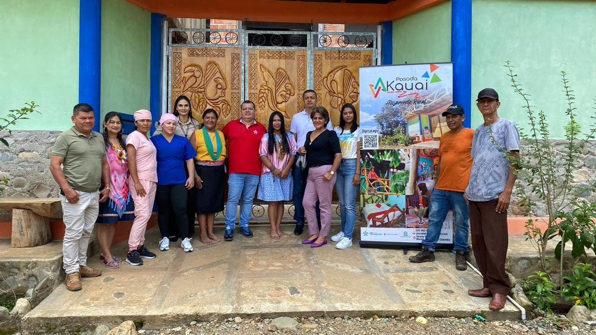 wjrodriguez07's tweet photo. 💢 Tuve la fortuna de acompañar a nuestra Emprendedora #NoraMuJuy en la inauguración de Posada Kauai, un lugar mágico y ancestral que preserva la cultura del pueblo Inga. 🌿 Un emprendimiento enfocado en turismo de bienestar, al cual desde el #FondoEmprenderSENA apostamos a https://t.co/MkFNaj1kfJ