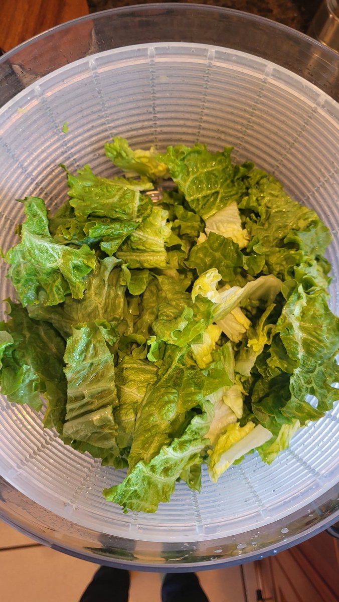 Tonight while prepping some lettuce, I thought about my gratitude for farm workers who make it possible.  If you see this and don't follow <a href="/UFWupdates/">United Farm Workers</a> I highly recommend doing so so you can also hear firsthand from those doing this crucial work.