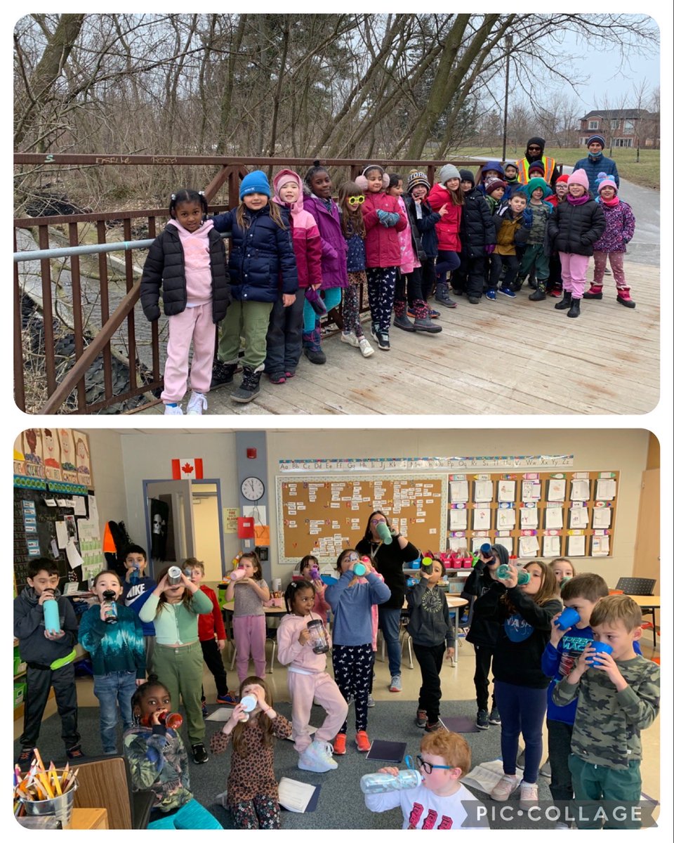 Celebrating World Water Day with a walk by the Creek and participating in The Big Gulp. We are so thankful for our clean drinking water ⁦<a href="/jmcdougaldps/">Janet I. McDougald Public School</a>⁩