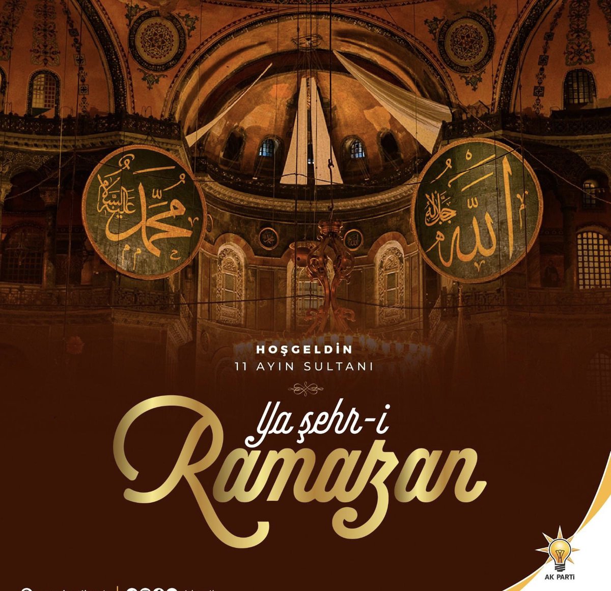 On Bir Ayın Sultanı Ramazan Ayında tutacağımız oruçların ve yapacağımız ibadetlerin kabul olması dileğiyle bu mübarek ayın ülkemize, milletimize ve tüm insanlığa huzur ve bereket getirmesini Yüce Allah'tan dilerim. 

Selam ve Dua ile..