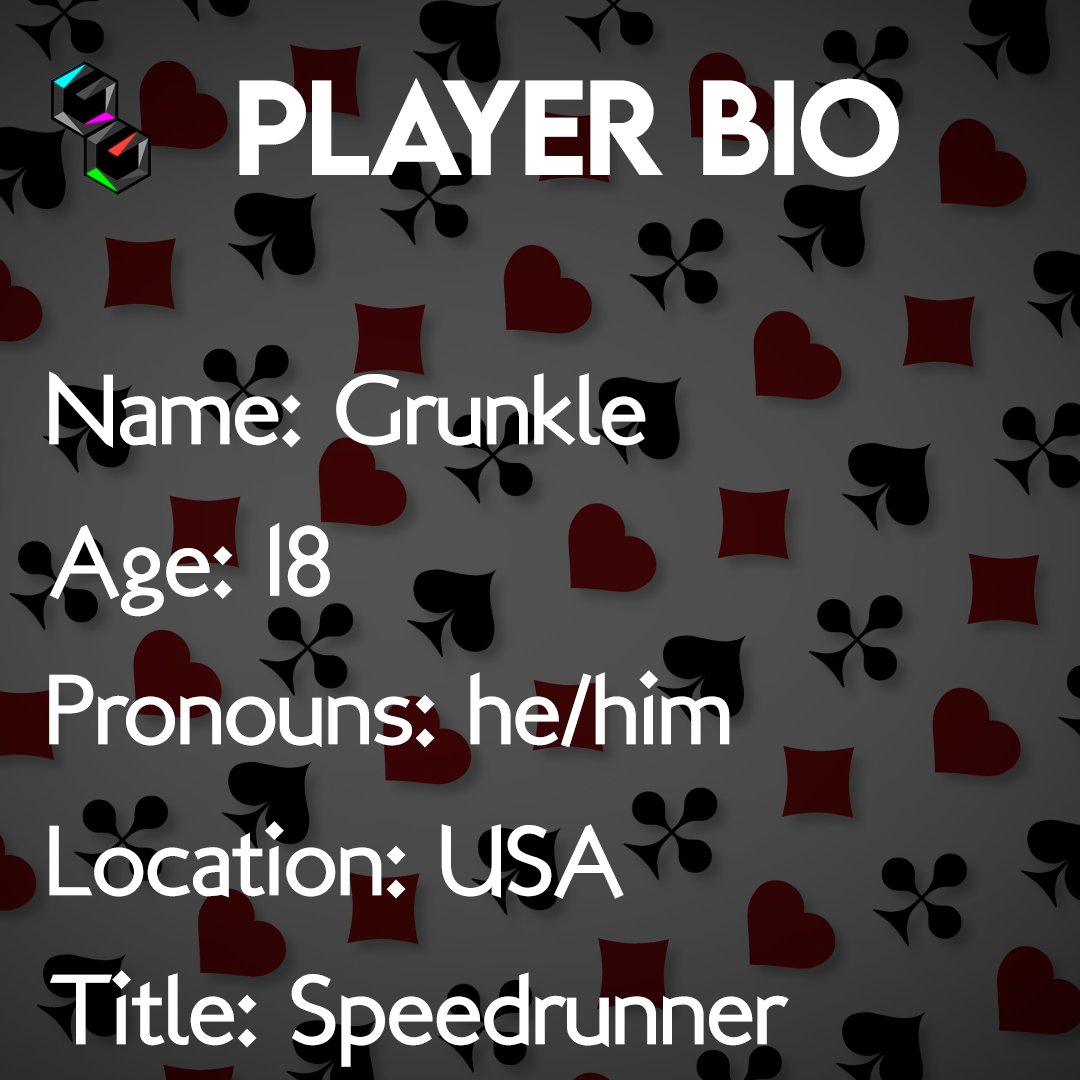 theGambitGame's tweet photo. Meet Grunkle, a Speedrunner, Community Manager of the explosive quick-thinking bomb defusal game "Keep Talking and Nobody Explodes" and a previous commentator for "Awesome Games Done Quick". #GambitGame #RealityTV https://t.co/Ez1Oruf7wc