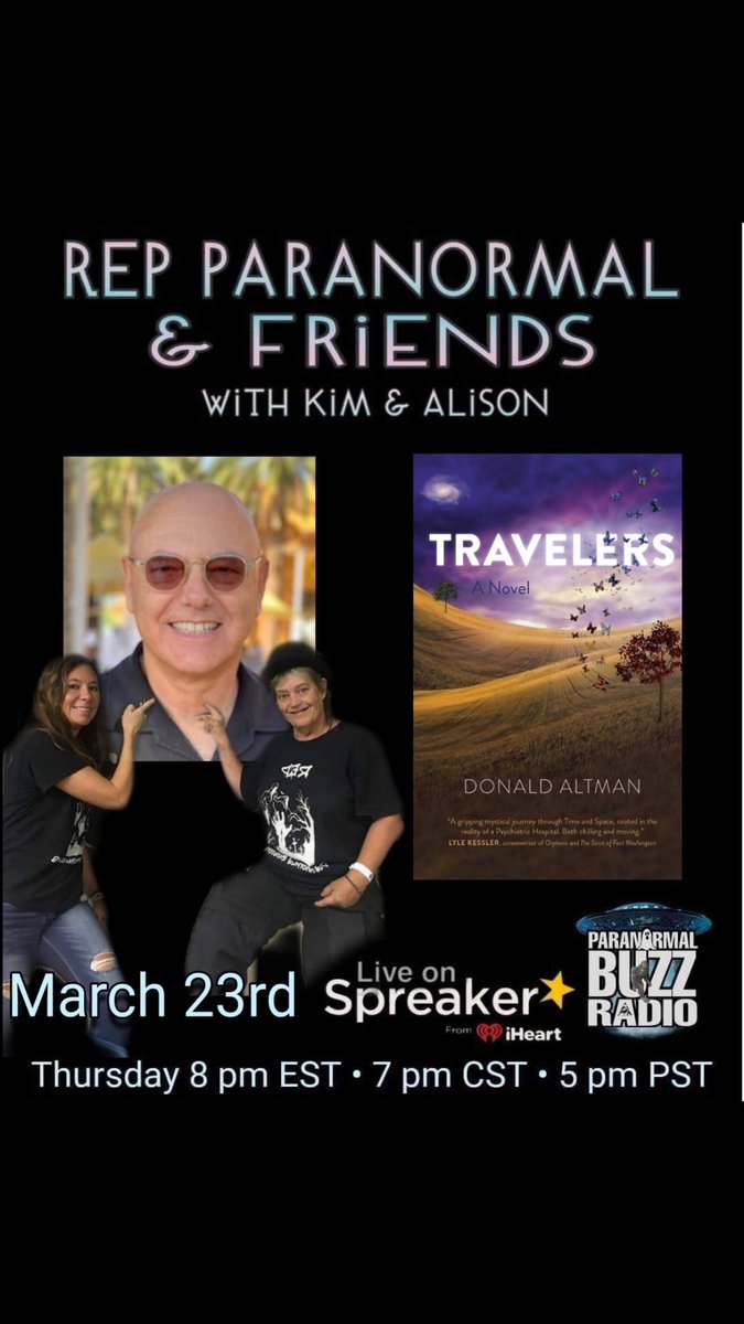 Reparanormal's tweet photo. Join us Thursday with special guest Donald Altman former monk and author of “Travelers”. Live only on #spreaker
https://t.co/daMHSMhc6M…
#podcast #Interactive #livepodcast #monk #psychotherapist #author #intruiging #informational #repparanormalandfriends #funsho https://t.co/d4aHxdHa0F