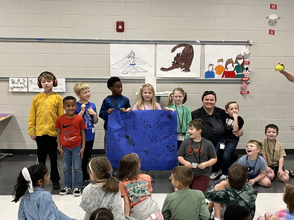 We had an amazing morning out with Partnership Middle School’s Vet Camp kids today! They had great questions for us and were very excited to play with Michelle, a sweet mama dog that we picked up a few weeks ago.