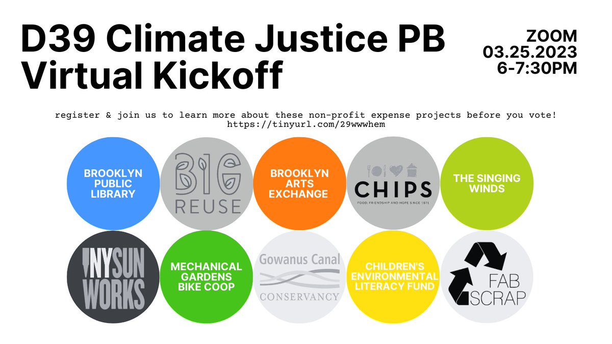jeliy's tweet photo. my fave @NYCCouncil member @ShahanaFromBK hosted a civic assembly to develop intentional climate PB projects for D39 - learn more about projects from the non-profits that would be implementing them at the virtual kick-off on 3/25 and VOTE! https://t.co/0aRrdzaVzf https://t.co/F3P7SmBdME