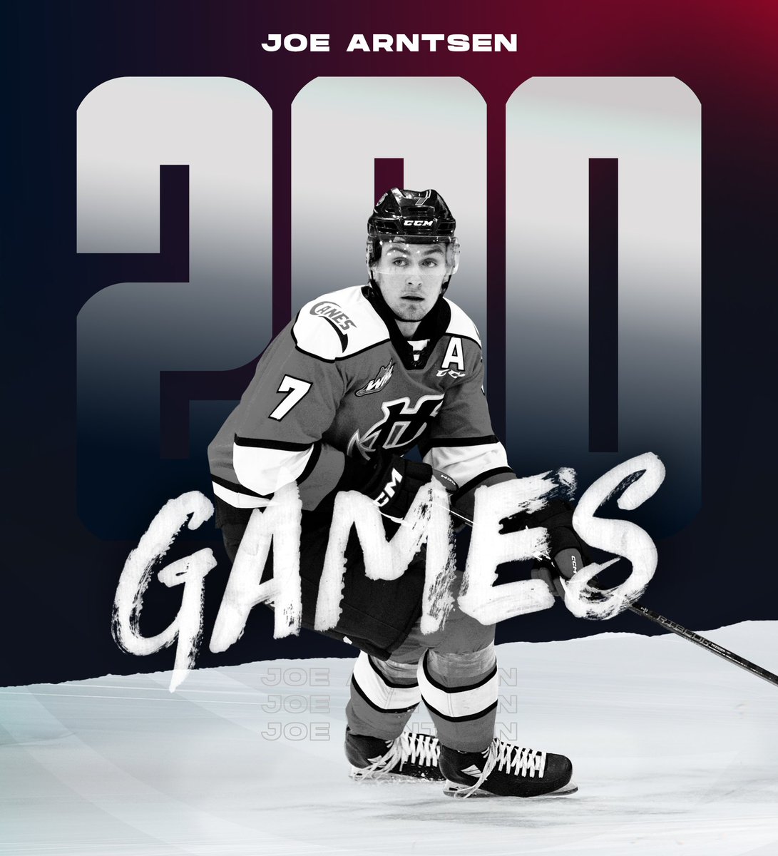 WHLHurricanes's tweet photo. Congratulations @joearntsen4 on 200 career games! https://t.co/l7o1Ipxhds