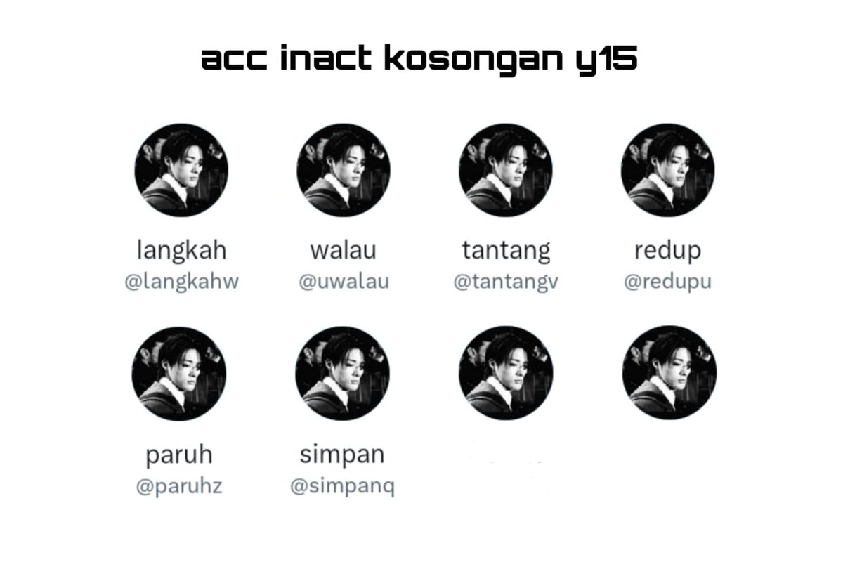 WTS ACC INACT KOSONGAN Y15

-usn mulchar 
-verif all (nomor luar no mastip)
-GO GREEN ALL
-masuk ht mt
-avail space+circle tergantung dev.
-dpt data acc lengkap

price 8k/acc
#zonauangᅠ #zonaba