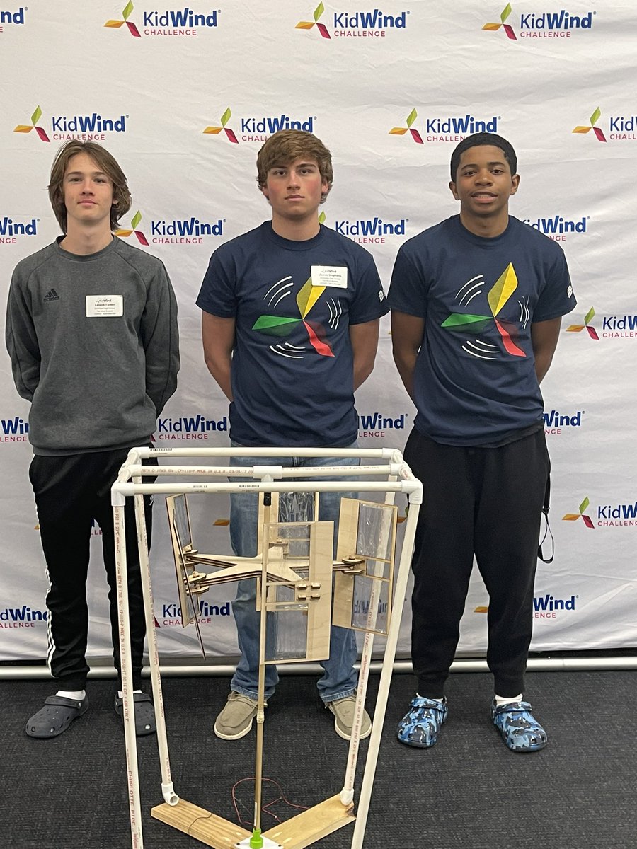 Congratulations to SHS Team Wind Wizards for earning the KidWind Sportsmanship Award for their vertical axis turbine and “never say done” attitude! <a href="/OfficialSHSPack/">Official SHS Packers</a> <a href="/IWCSchools/">Isle of Wight County Schools</a>