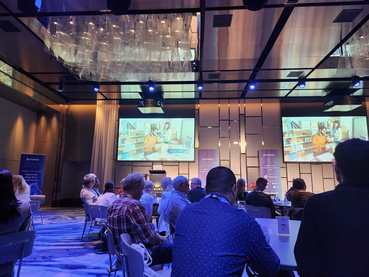 SpherePR's tweet image. We&apos;re at the #SYSPROspark customer summit today at @CrownTowers with our client @SYSPRO to find out more about manufacturers achieving data dexterity #datadexterity #ERP #manufacturing