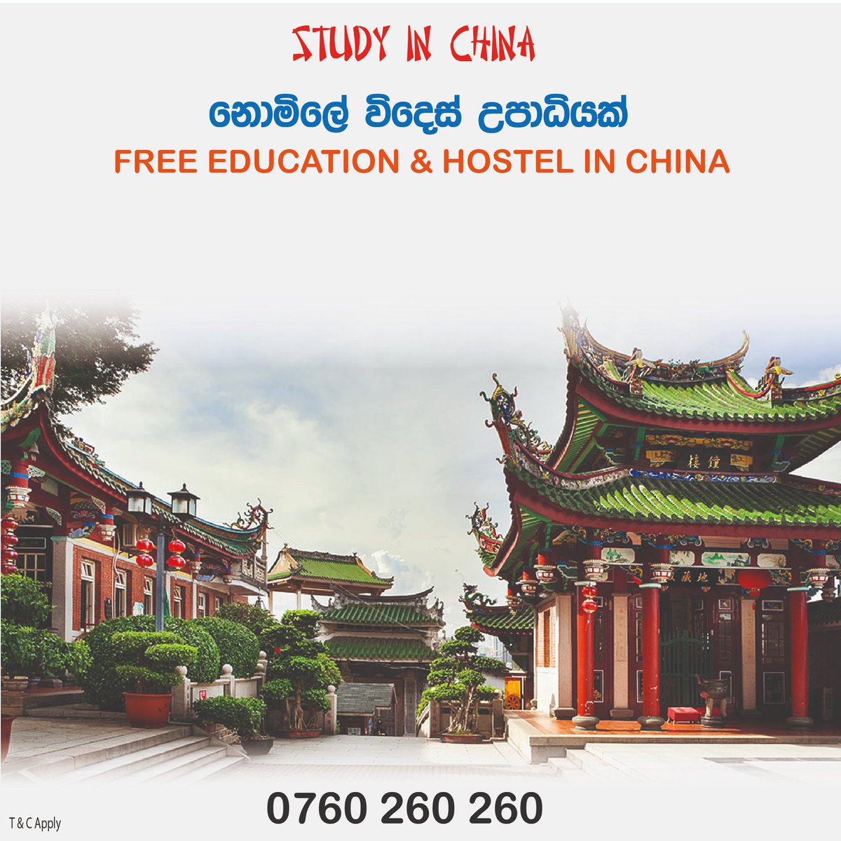 StudentVisaLK's tweet image. After A/L......  100% scholarships In china.
#chinascholarships #studyinchina #CSC  #china