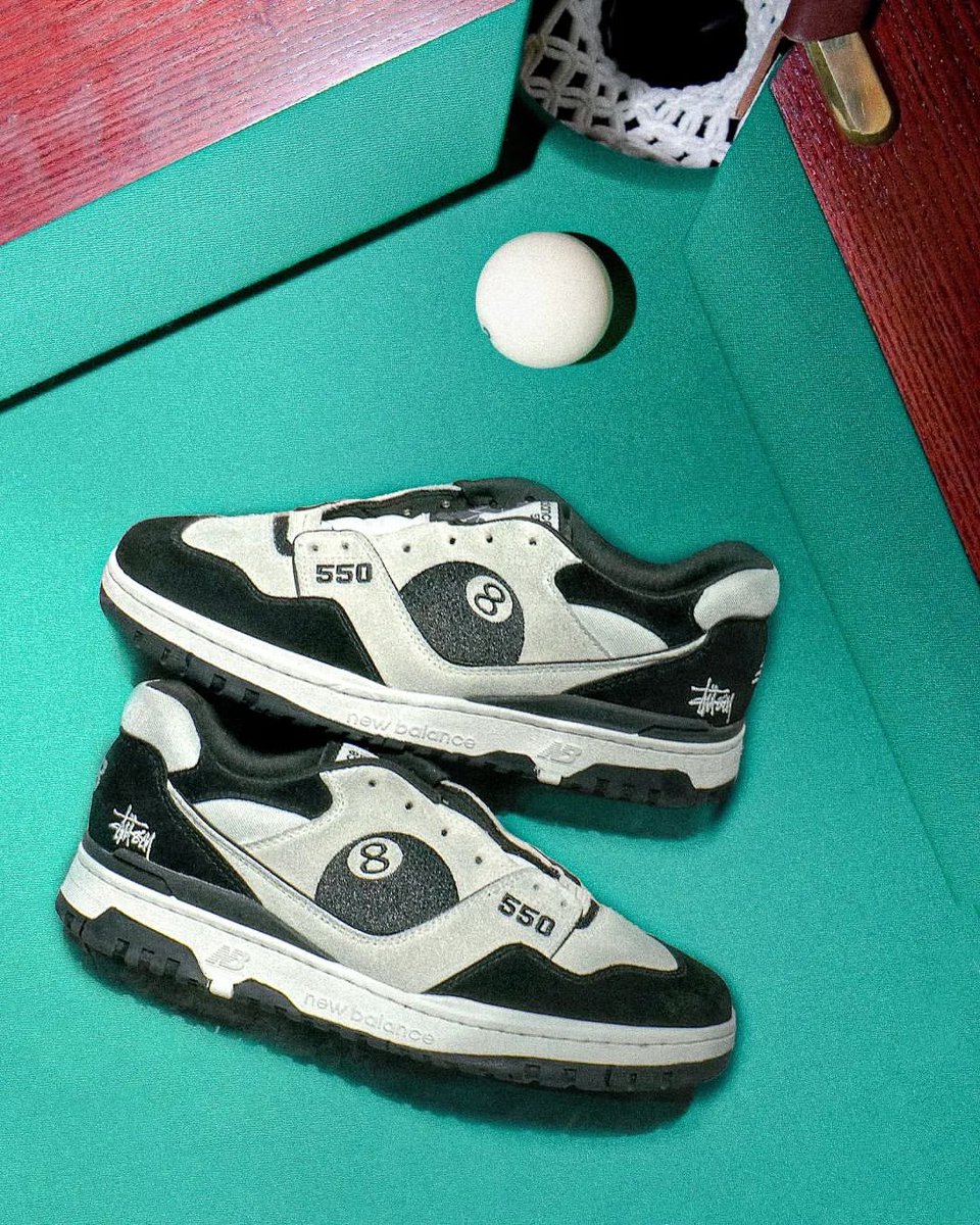 Stussy x New Balance 550 “8-Ball” Is this a dream collab? 💭 📸 IG