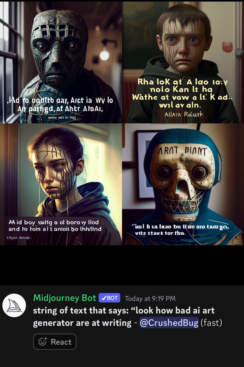 samuelmead63's tweet photo. @owentopia_ @42raid It cant do text at all, look at these: https://t.co/k75UnIQ5e7