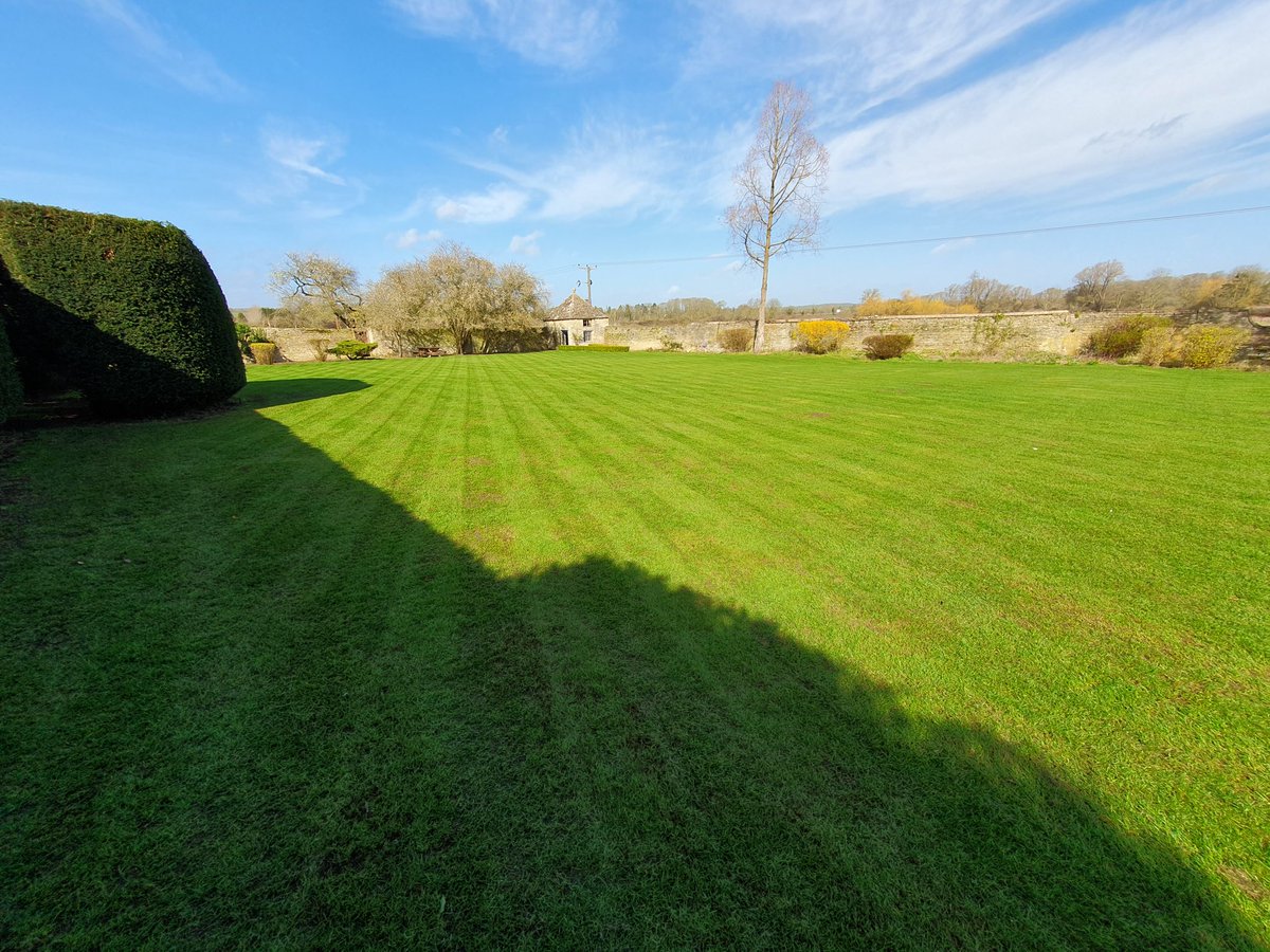 SdTurf's tweet photo. Spring is here! 3 big lawns lightly scarified, debris clean up &amp; mow with an application of @AdvanceGrass @Sustane_NF 18-1-8 fertiliser. https://t.co/dbHvZILfBP