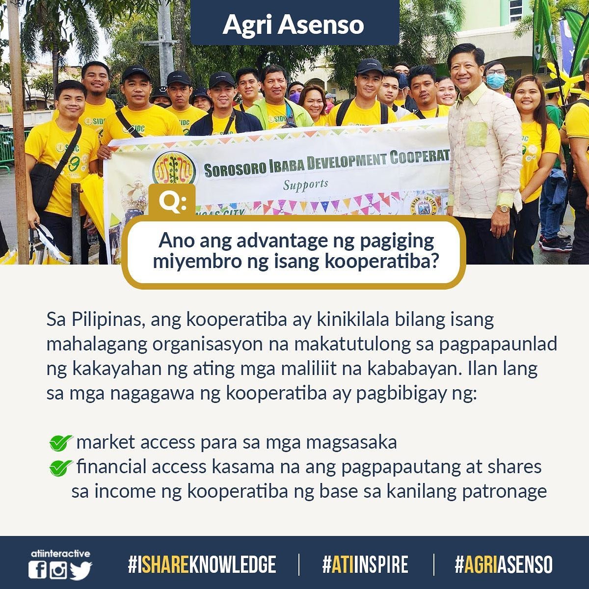 AtiRtc13's tweet image. RT atiinteractive: Ibinahagi niya ang kuwento ng kanilang kooperatiba at paano ito nakatulong sa mga miyembro nito. Nagbigay din siya ng ilang tips para sa mga nagnanais na magsimula ng isang kooperatiba.  #ATICaraga #ATIinspire #IShareknowledge