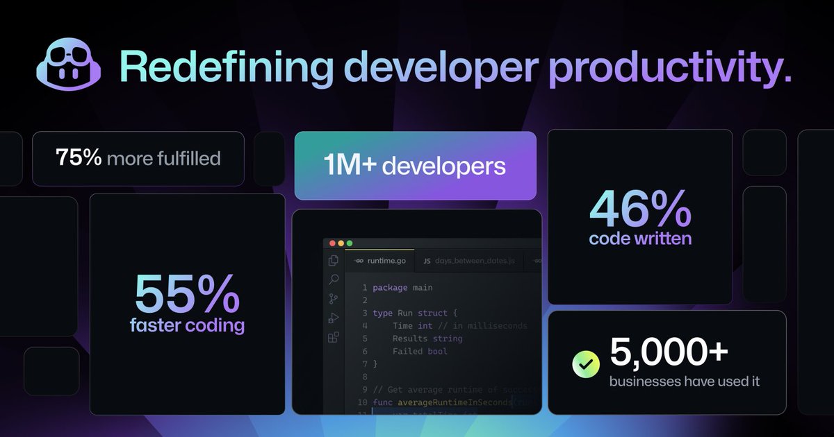 luzhangvc's tweet image. Amazing! Redefine developer productivity. @github #COPILOTx