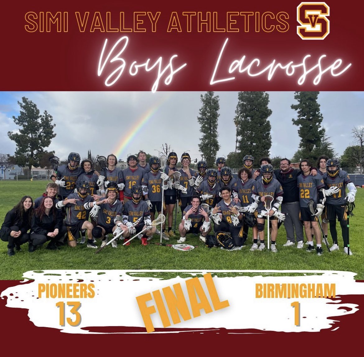 Congrats to our boys on a big win!