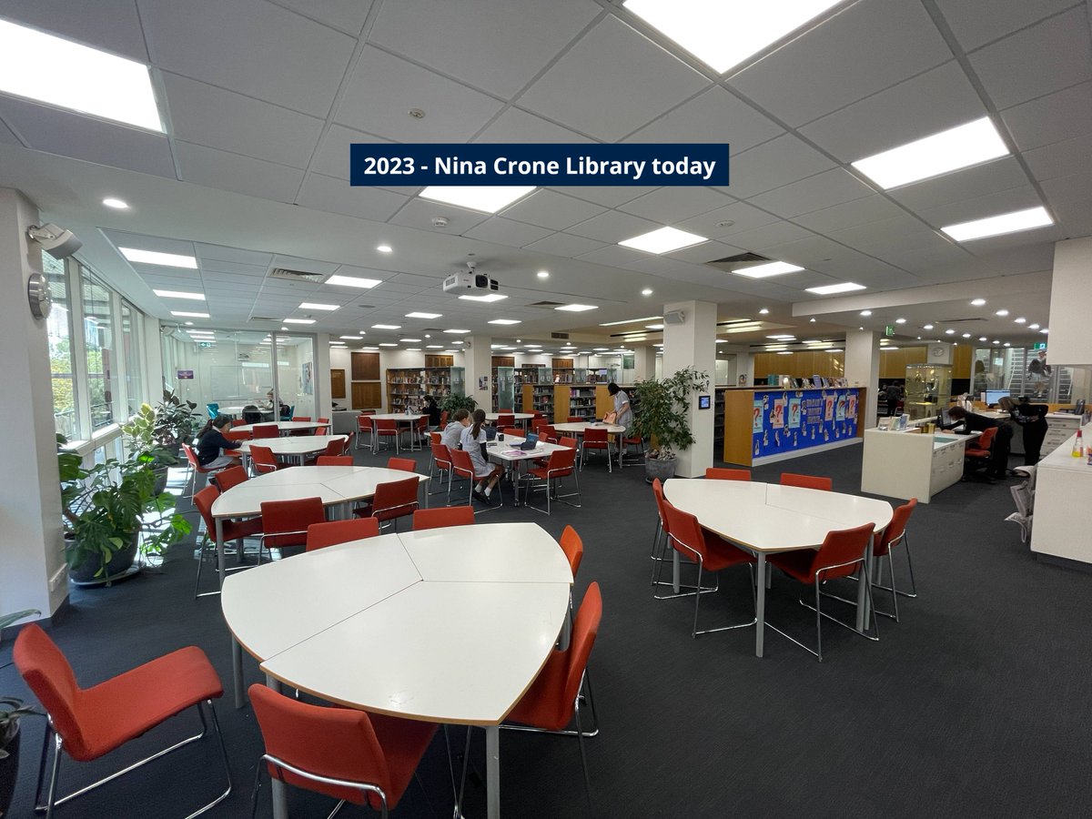 Our libraries have evolved a lot over the years, but what has remained the same is their importance to our Grammarians' learning.

Fun fact! Merton Hall once had two libraries, one under the chapel &amp; in the old science building. Now it's just one - the Nina Crone Library.