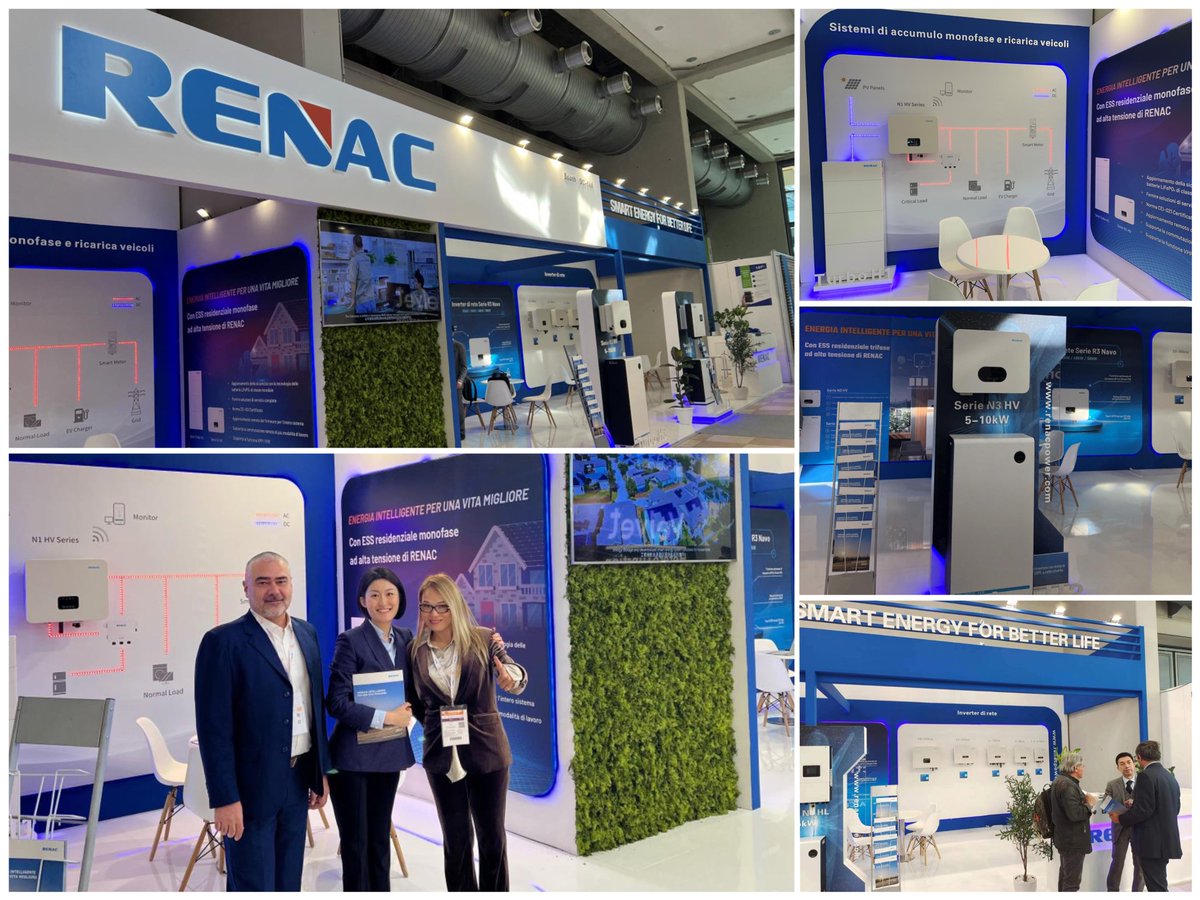 RenacPower's tweet photo. Our long-awaited day has finally arrived! 

#SolarInverters #keyenergy2023 #energystorage https://t.co/NSlHlWsKJp