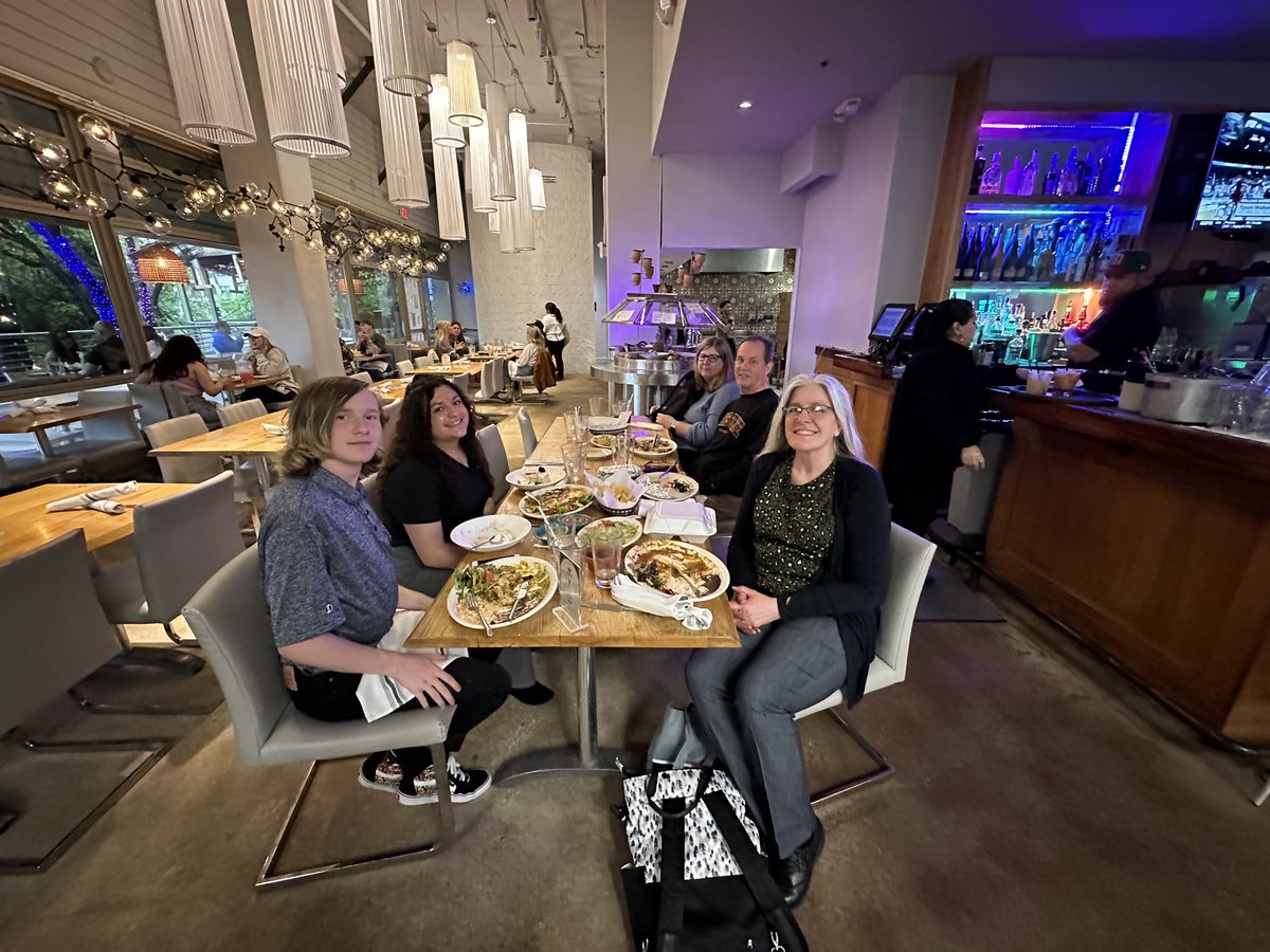VerleneDodds's tweet photo. Thank you so much @classlink and @Cisco for taking us out to dinner both nights while we attended @cosn. And thank you so much to @greyeymard for chauffeuring @siennaarellano6 and I to and from DIA #CoSN23 @bethcerrone https://t.co/cbBQ3ZrP7Z