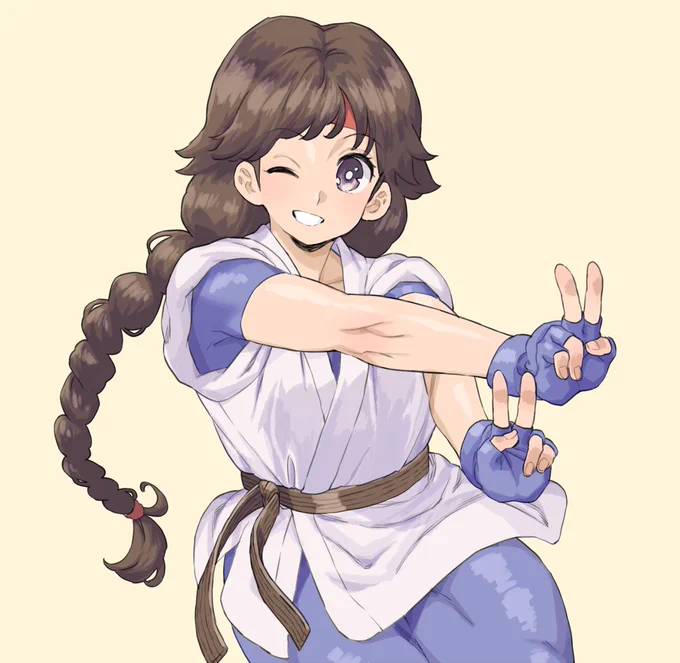 ユリchang #格ゲーキャラ描こうぜ #KOF #龍虎の拳 #ユリ・サカザキ #yuri 