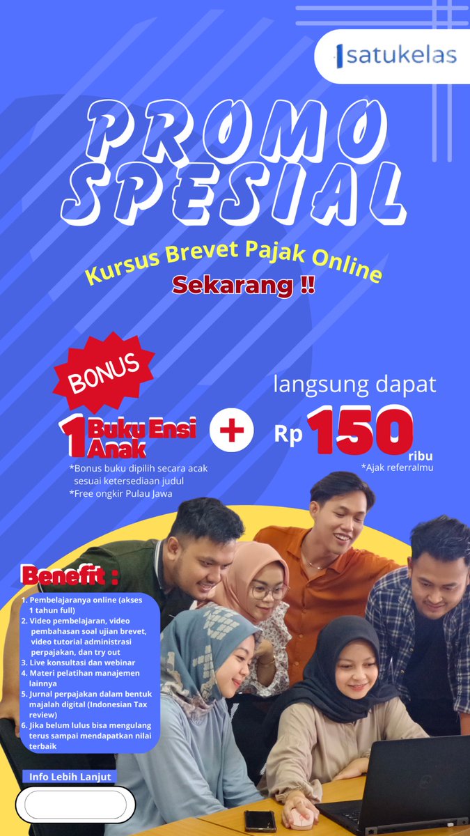 anom_saa's tweet photo. Mau Join kelas brevet satu kelas.😍
Kelas flexible, gagal bisa diulang, unlimited akses lagj. 

#bravet#bravetpajak#bravetmurah https://t.co/dqp9tabn7A