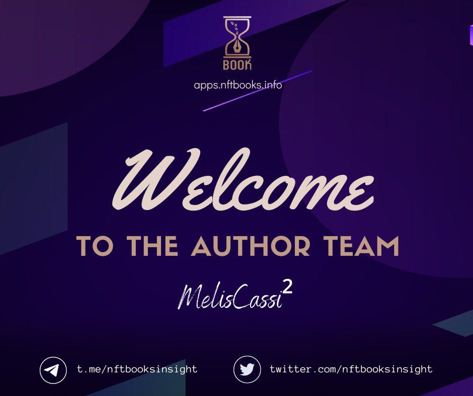AmiraSmeby's tweet photo. 🥳 Start New Day With The New Author!!

✋ Welcome MelisCassi² - an excellent Italian author, now part of #NFTBOOKS's author team!! Join NFTBOOKS in supporting her unique perspective books!! 
@nftbstoken
#NFTBOOKS $NFTBS #BookCommunity #authors #NFT #NFTs https://t.co/of22SEAgdR
