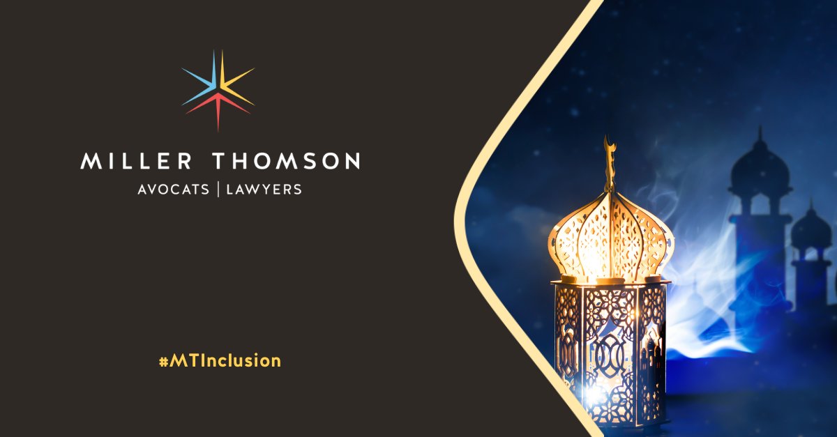 MillerThomson's tweet photo. Ramadan Mubarak to our colleagues, clients and families who will be celebrating #Ramadan!

#MTInclusion https://t.co/yhxoplp8jE