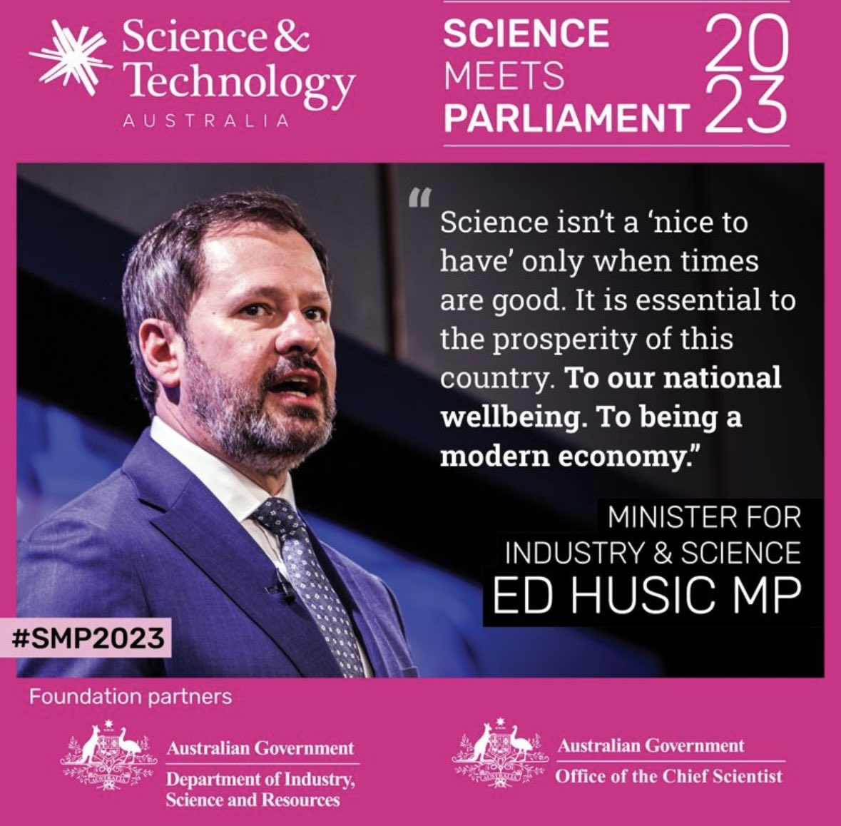 #ScienceMeetsParliament #smp2023 ⁦@ScienceAU⁩ Message heard loud and clear. Now for action….will we see increased government support for science in Australia to match that encouraging rhetoric?