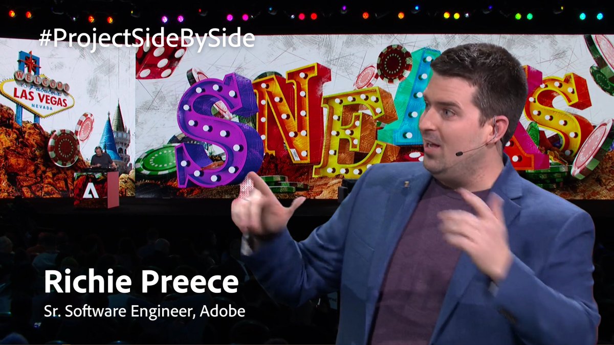 Ross_Quintana's tweet photo. To vote for this sneak use hashtag #ProjectSideBySide
#AdobeSummit #AdobeSneaks https://t.co/d20tnB9yKe