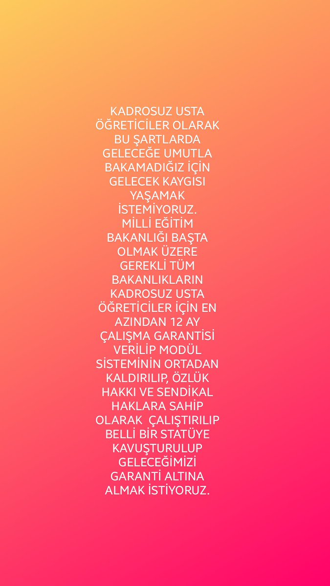 Usta Öğreticiler Haklarını İstiyor
<a href="/RTErdogan/">Recep Tayyip Erdoğan</a> <a href="/TBMMGenelKurulu/">TBMM Genel Kurulu</a> <a href="/vedatbilgn/">Vedat Bilgin</a> 
<a href="/csgbakanligi/">T.C. Çalışma ve Sosyal Güvenlik Bakanlığı</a> 
<a href="/mebhbogm/">MEB Hayat Boyu Öğrenme Genel Müdürlüğü</a> 
<a href="/tcmeb/">Millî Eğitim Bakanlığı</a>