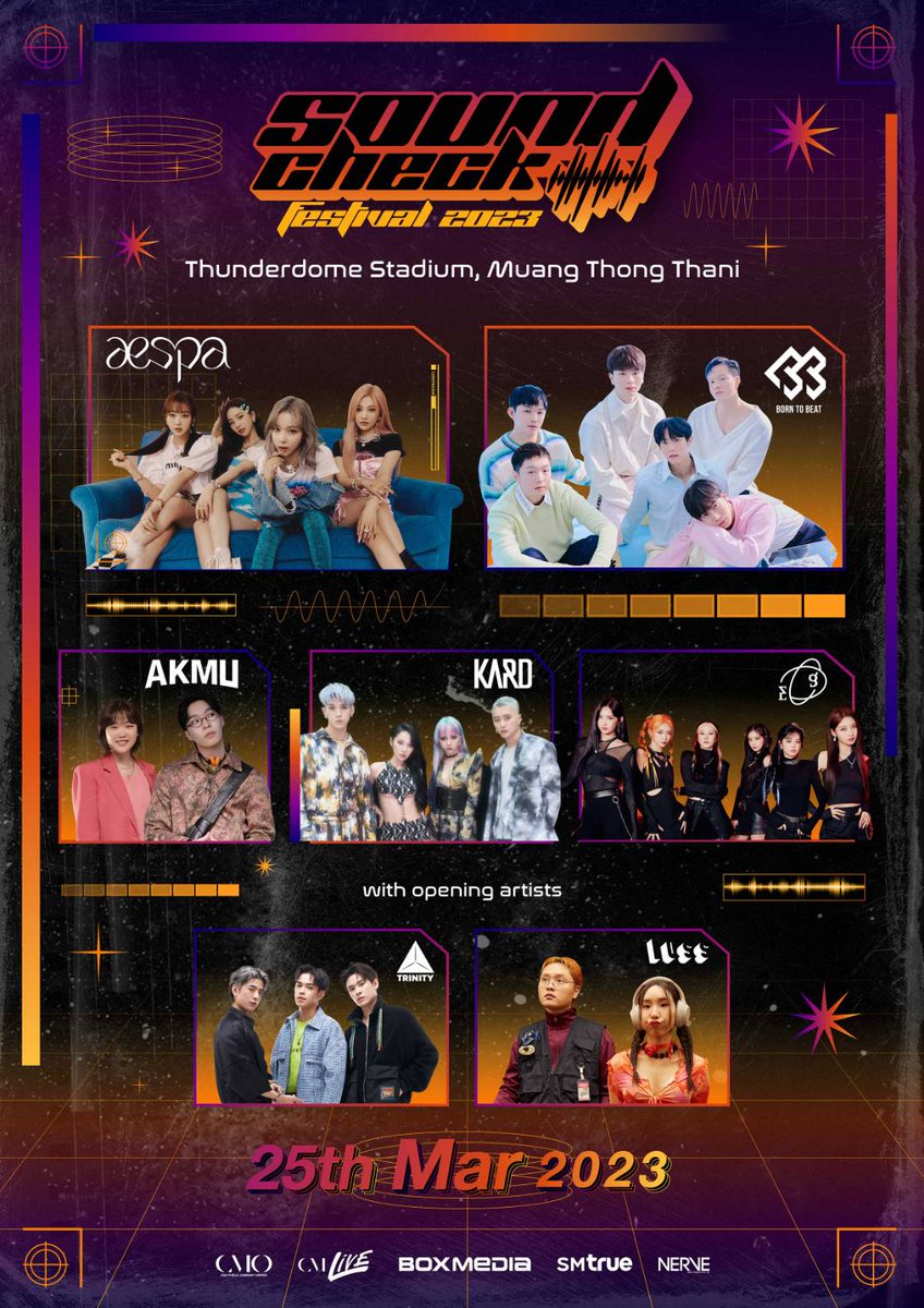 entknews's tweet image. เช็คระดับความร้อนแรงกับ “Sound Check Festival 2023” รวมศิลปินเกาหลี-ไทย  พร้อมระเบิดความมันส์ ไปกรี๊ดให้สุดเสียง พบกัน 25 มีนาคมนี้ ธันเดอร์โดม สเตเดี้ยม เมืองทองธานี #CMLIVE #CMO #SoundCheck_TH #BTOB #aespa #AKMU #KARD #EVERGLOW =&amp;gt;en-tk.com/?p=238682 #entknews