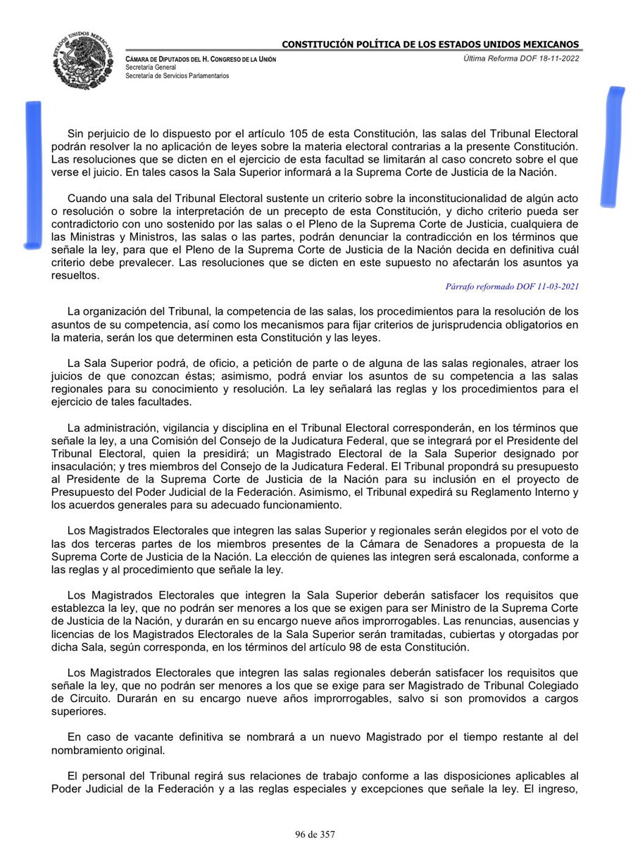 SonicAntemate's tweet photo. @azucenau #Infundado. Conforme al artículo 99, fracción X, párrafo segundo de la #Constitución, el @TEPJF_informa sí cuenta con atribuciones para “inaplicar” normas contrarias a la Constitución; se equivoca la #CJEF. https://t.co/6aIIwkbxfJ