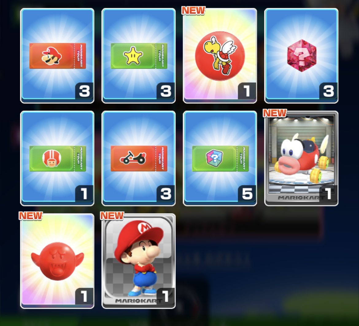 rui_mariokart's tweet image. 初10連！
金ドカン詐欺でした笑
 #マリオカートツアー