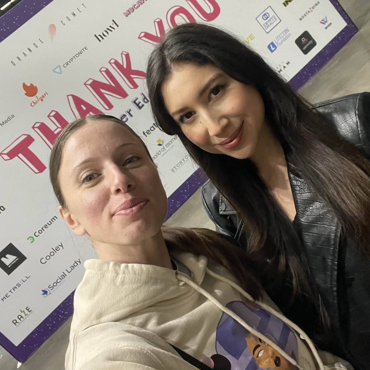bigaxonWTF's tweet photo. Spotted at @NFTLAlive… #WoWLA squad. 💜
Thank you @worldofwomennft & @kashvii!!! @_eem5_ https://t.co/73zhlYkSV4