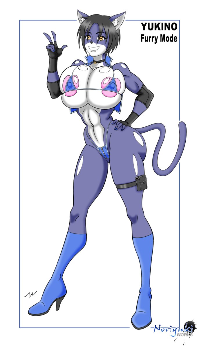 Yukino (OC) in a Furry mode!

Sometime she changes in that form for sneak better in to anthropomorphic animals world.
During this form some stats are increased but also her female instinct and hormones.
So she is more weak to pushy males and her boobs are 10 time more sensitive.