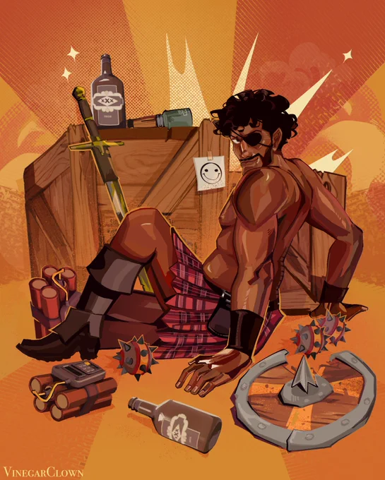 Demoman Pin-up Jumpscare #TF2 #fanart 