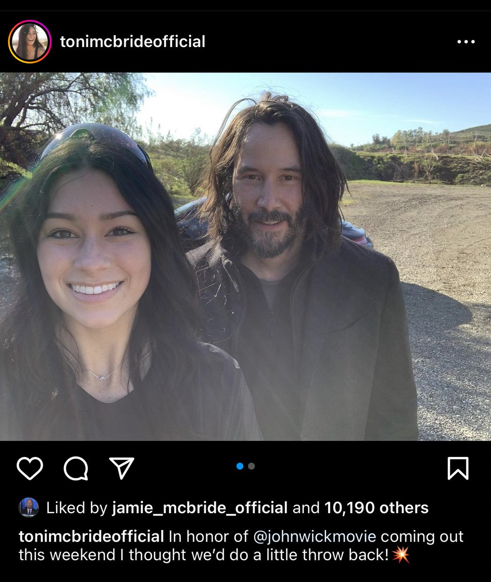 PplsCityCouncil's tweet photo. In honor of John Wick coming out this weekend, here are some pictures of Keanu Reeves with his friend, killer cop Toni McBride: https://t.co/WChHGtm2wy