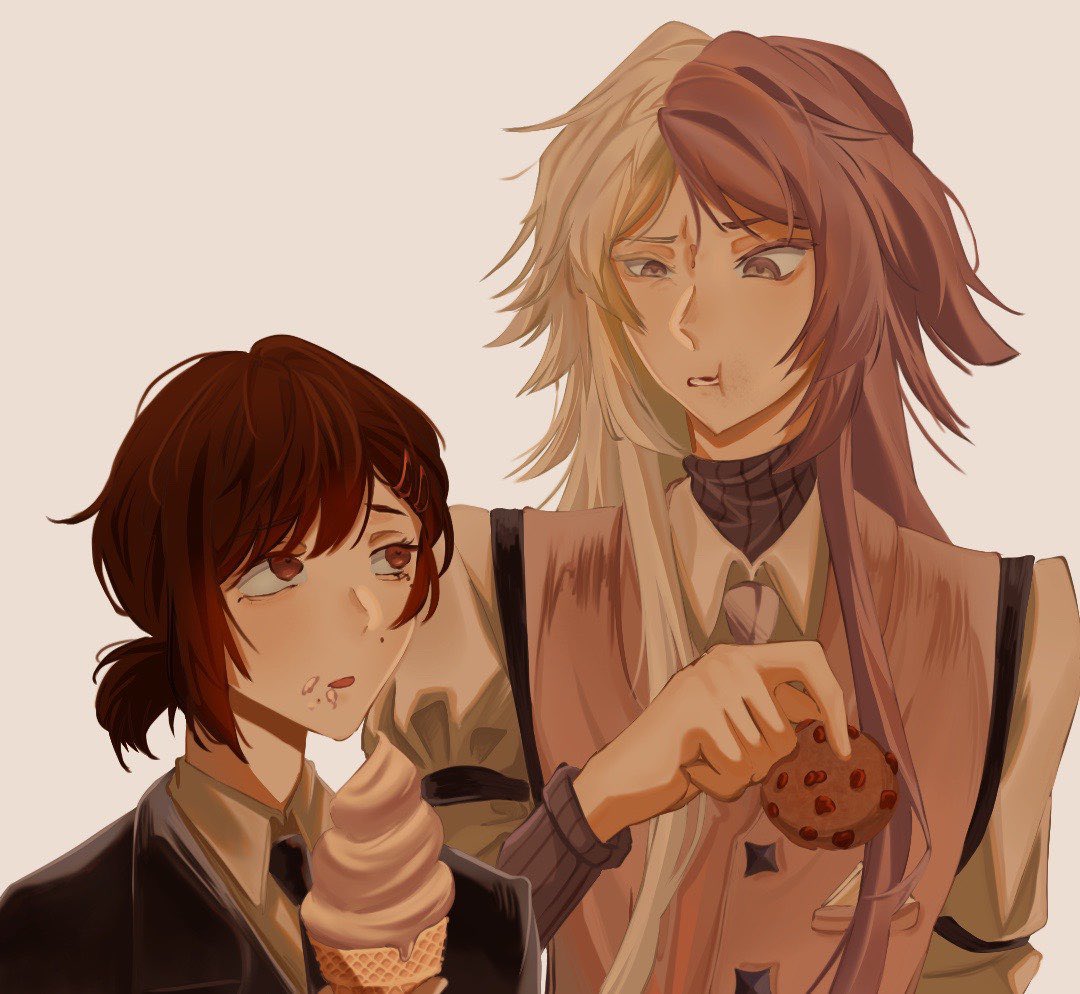 WWhenever123's tweet photo. Besties #BungouStrayDogs #BungouStrayDogs4 #sigma #kobeni #chainsawman https://t.co/VMO408CYsf