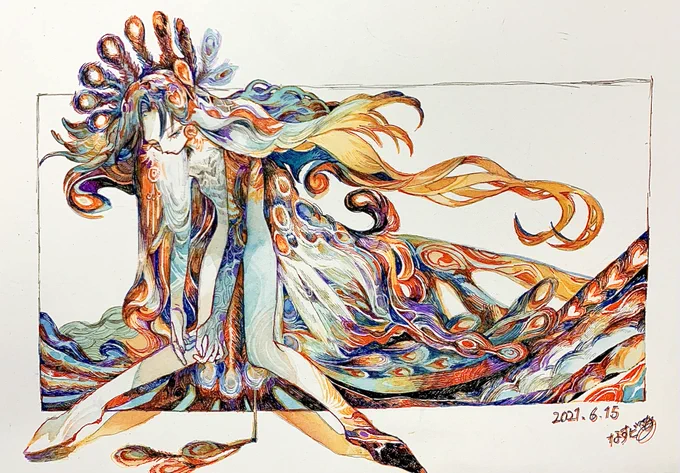 26日の18時に今まで貯めていたイラスト放出します!お気に入りで完成まで時間をかけた分お値段はかなりお高めですが、是非手に取っていただけたら嬉しいです以下に販売予定のイラスト掲載していきます。 