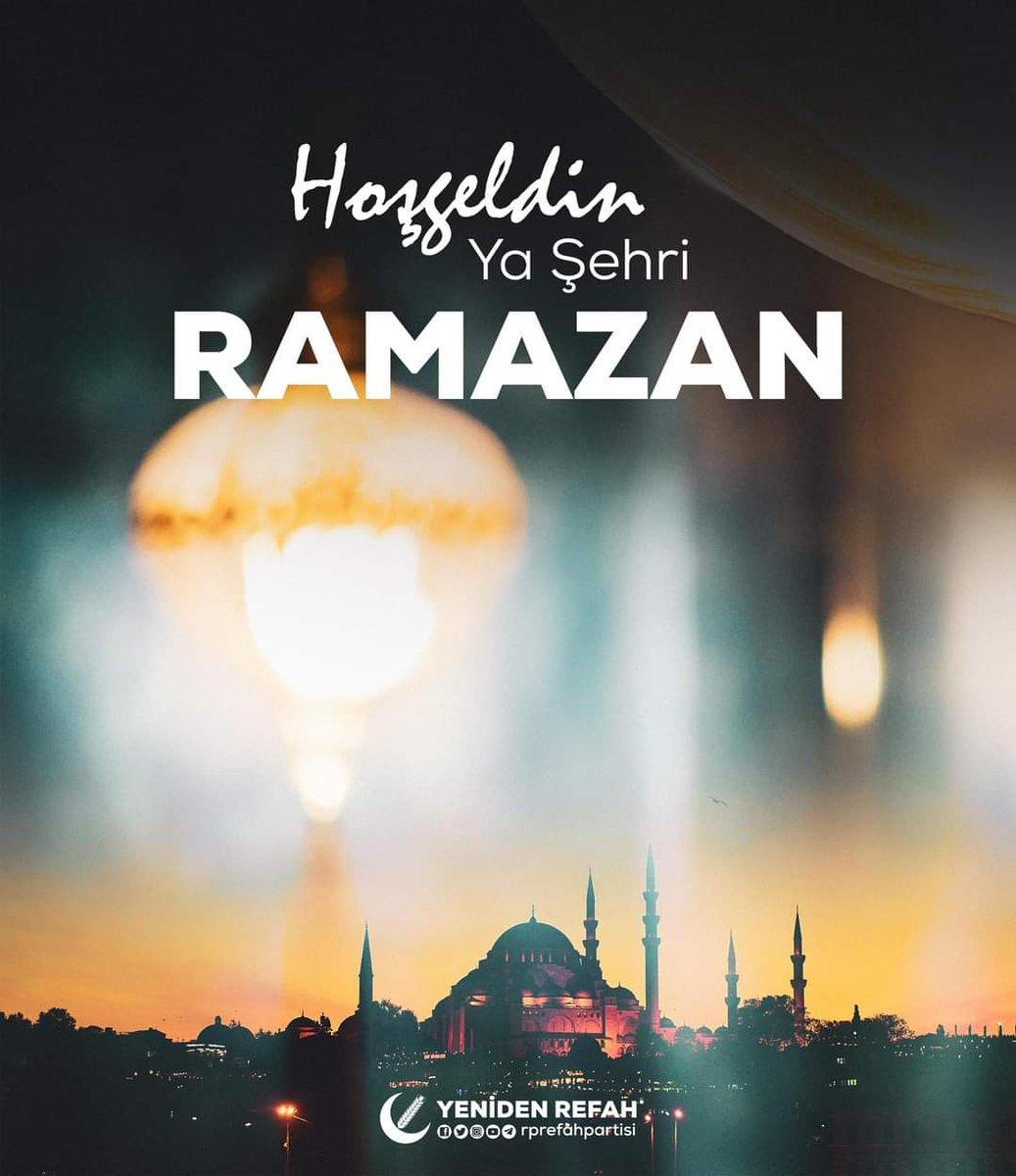 Başı rahmet, ortası mağfiret, sonu ise cehennemden kurtuluş olan on bir ayın sultanı Ramazan ayının hayırlara vesile olmasını dileriz.

Hoşgeldin Ya Şehr-i Ramazan 🌙