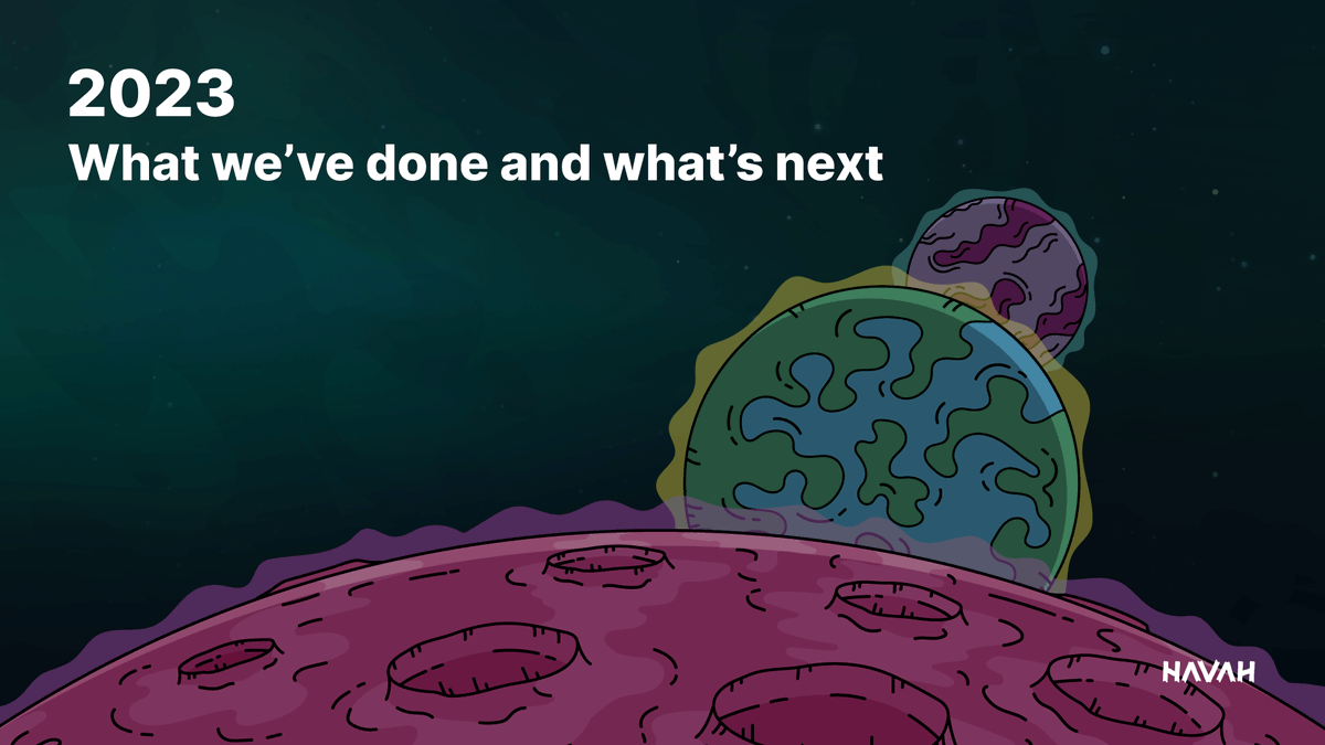 [Announcing HAVAH's Plan for 2023]
We are excited to share our plans for 2023 with the topic being “What we’ve done and What’s next.”
The schedule is as follows. 

- Medium Publication: March 28, 2023 (Tuesday)
- AMA Live: March 29, 2023 (Wednesday)