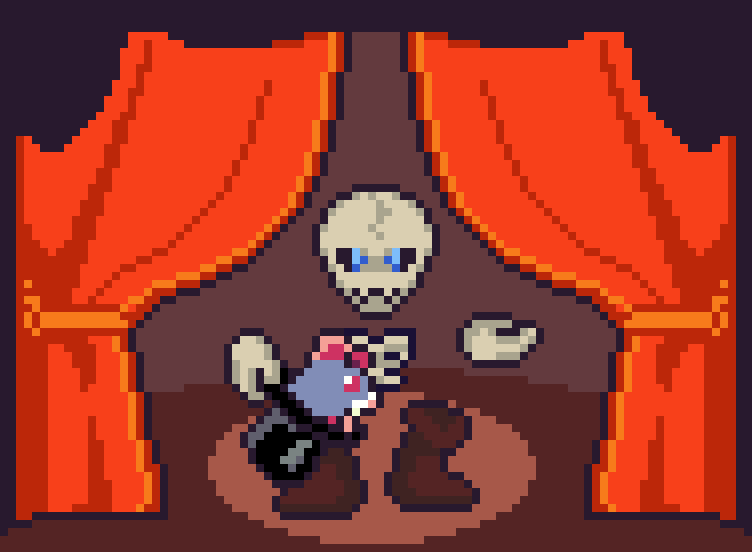 JuanBuscaWaifus's tweet photo. A little Skeleton Magician for today. 

#pixel_dailies, #skeleton, #StageMagician
@Pixel_Dailies , #pixelart, #ドット絵, #픽셀아트, #aseprite, #magic https://t.co/MsA9uzBixD