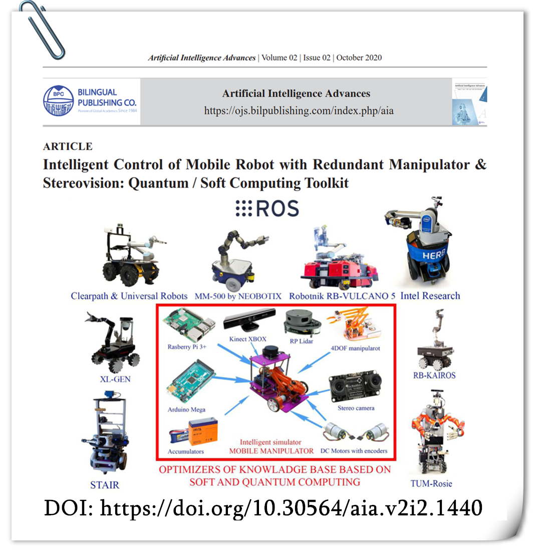 bilingual_pub's tweet image. 𝐈𝐧𝐭𝐞𝐥𝐥𝐢𝐠𝐞𝐧𝐭 𝐜𝐨𝐧𝐭𝐫𝐨𝐥 𝐨𝐟 𝐦𝐨𝐛𝐢𝐥𝐞 𝐫𝐨𝐛𝐨𝐭 𝐰𝐢𝐭𝐡 𝐫𝐞𝐝𝐮𝐧𝐝𝐚𝐧𝐭 𝐦𝐚𝐧𝐢𝐩𝐮𝐥𝐚𝐭𝐨𝐫 &amp;amp; 𝐬𝐭𝐞𝐫𝐞𝐨𝐯𝐢𝐬𝐢𝐨𝐧: 𝐪𝐮𝐚𝐧𝐭𝐮𝐦 / 𝐬𝐨𝐟𝐭 𝐜𝐨𝐦𝐩𝐮𝐭𝐢𝐧𝐠 𝐭𝐨𝐨𝐥𝐤𝐢𝐭
#Soft_computing_optimizer #Knowledge_base 
DOI: doi.org/10.30564/aia.v…