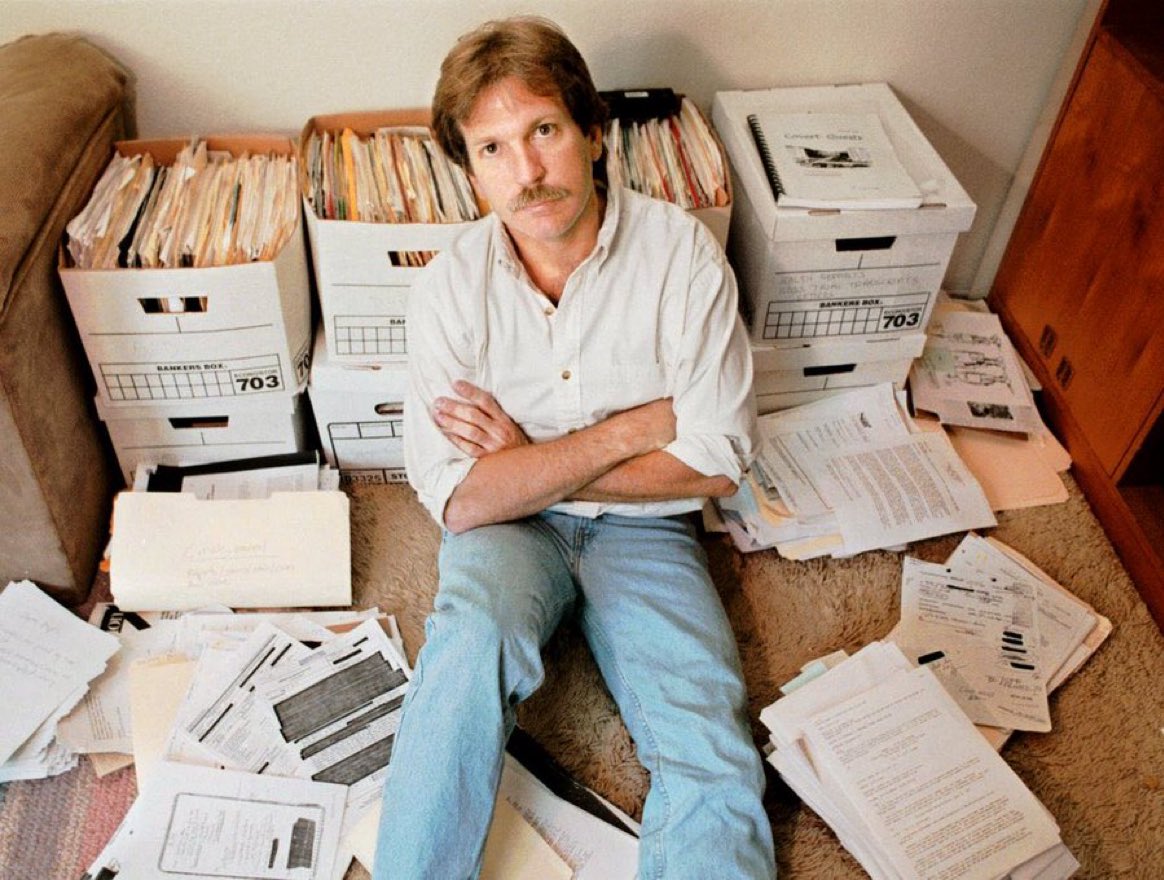 Gary Webb worked with Freeway Rick to tell his story which led to the discovery of CIA involvement in bringing Cocaine to the U.S.

They claim he committed su*cide with two shots to the head. 

You read that last sentence right.
