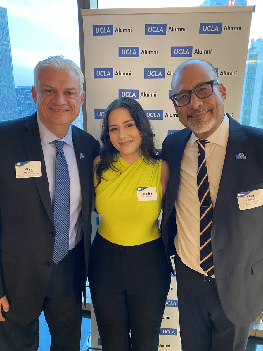 UCLA_Alumni's tweet photo. The @UCLA Celebration in Mexico City featured Dr. Abel Valenzuela Jr., Jorge Ancona ’93 and current student Ariadna Guerrero (Exp. ’23) as speakers. 
#BruinProud https://t.co/PbN5QDPLt5